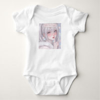 Bébé esthétique doux fée d'hiver ange embrassé par