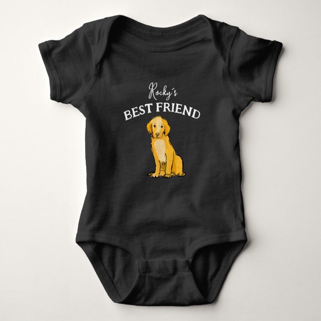 Body Bébé et ami à fourrure, meilleurs amis (Devant)