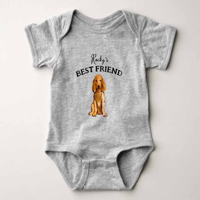 Body Bébé et ami à fourrure, meilleurs amis (Devant)