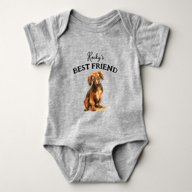 Body Bébé et ami duveteux, meilleurs amis (Devant)