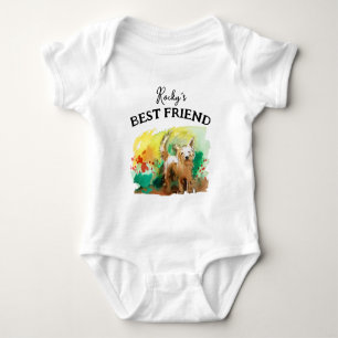 Body Bébé et copain duveteux, meilleurs amis