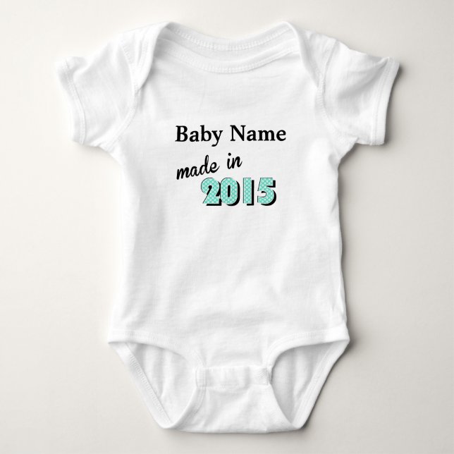 Body Bébé Fabriqué En 2016 (Devant)