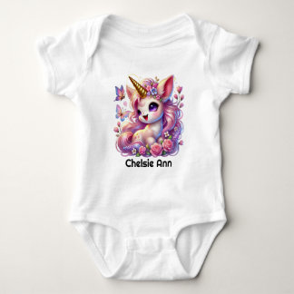 Body bébé fantaisie licorne fille mignonne