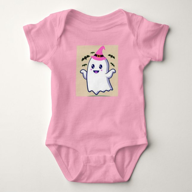 Body bébé fantôme heureux, adorable esprit d'Hallo (Devant)