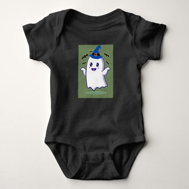 Body bébé fantôme heureux, esprit adorable d'Hallo (Devant)