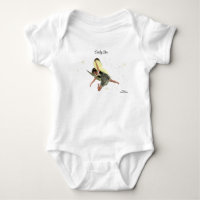 Body bébé Fée aux ailes jaunes