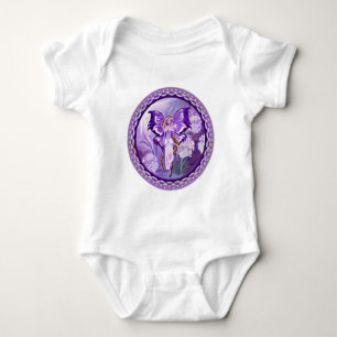 Body bébé fée soleil violet