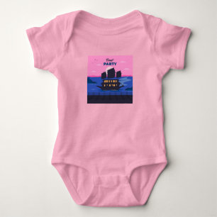 Body bébé fête néon bateau mignon 