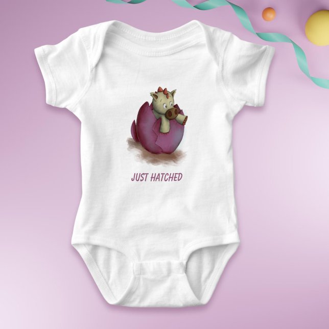 Body Bébé Fille Dragon Violet Nouveau-Né (Créateur téléchargé)