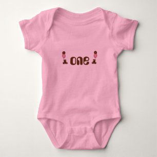 Body Bébé Fille Nounours Ballons Anniversaire Romper
