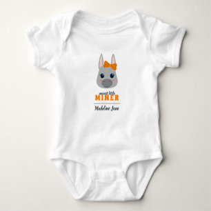 Body Bébé Fille Orange Donkey Bodysuit