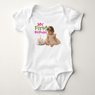 Body bébé fille pour mon premier anniversaire avec
