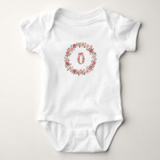 Body bébé floral pour étape importante | Nouveau-n
