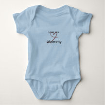 Body bébé garçon bleu Maman adorable
