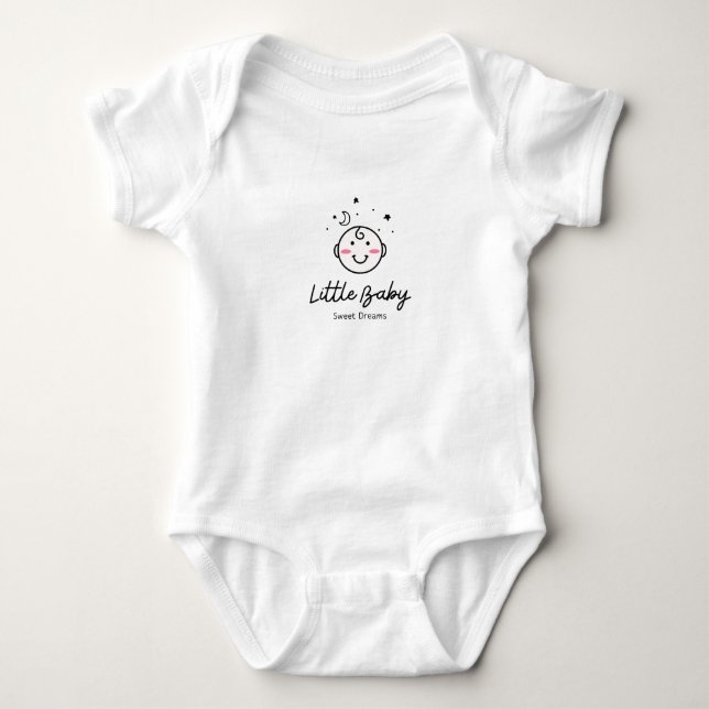 Body bébé garçon en coton doux – Confortable et él (Devant)
