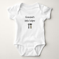 Body bébé Grand-Papa Little Helper personnalisé