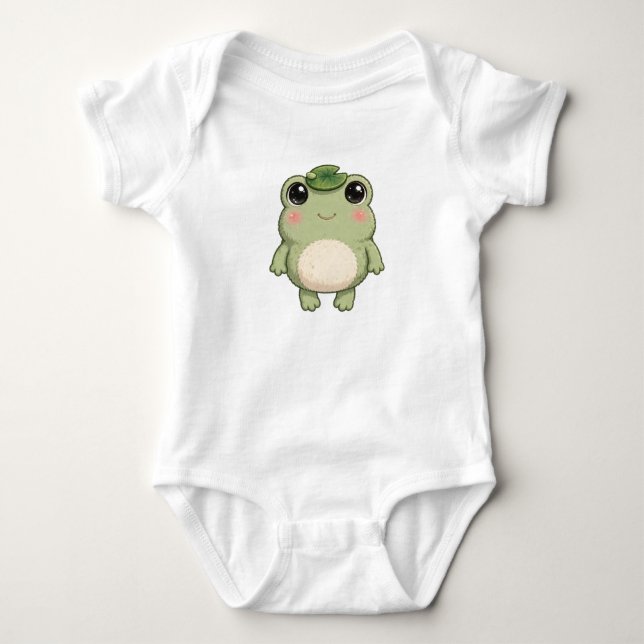 Body bébé grenouille Sage — Douce créature de la f (Devant)