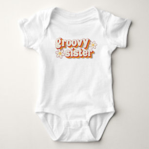 Body bébé Groovy Sister Fleur de Daisy Rétro P