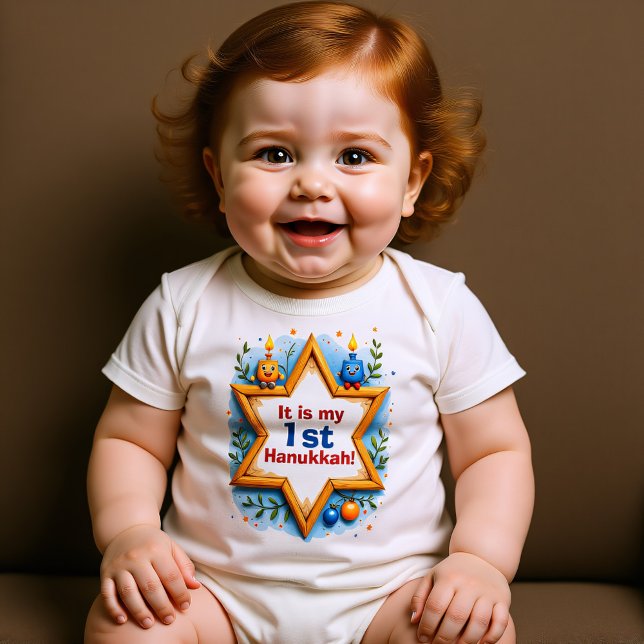 Body bébé Hanukkah Little Light (Hanukkah Little Light Bodysuit)