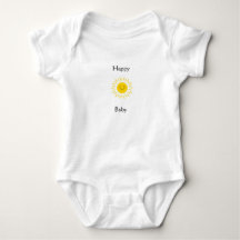 Bébé Heureux Soleil Sourire Une Pièce