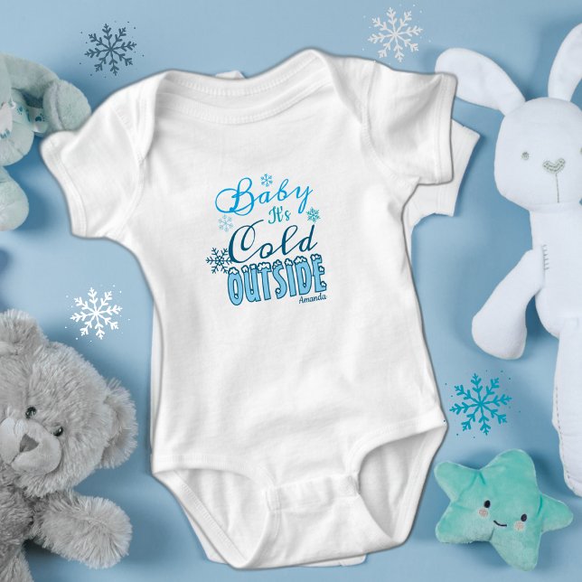 Body Bébé Il Fait Froid Dehors Flocon de Neige d'Hiver (Créateur téléchargé)