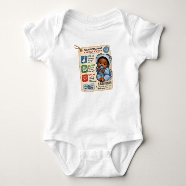 Body bébé « Instructions pour les parents »  (Devant)