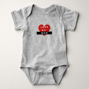 Body bébé 'J'aime ma maman'