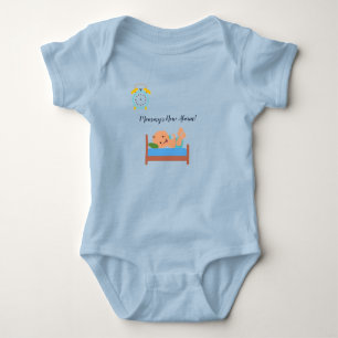 Body Bébé Jersey 'La nouvelle alarme maman' bébé un