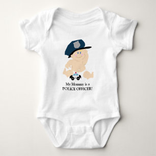 Body BÉBÉ JEUNE OFFICIER DE LA POLICE COP Chemise perso