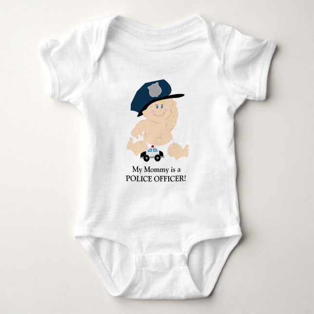 Body BÉBÉ JEUNE OFFICIER DE LA POLICE COP Chemise perso (Devant)
