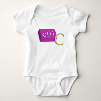 Body Bébé jumeau nerd 1 d'ordinateur de 2 (CTRL C)