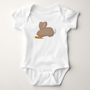 Body bébé lapin avec carotte
