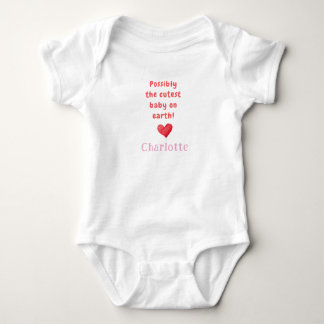 Body Bébé le plus mignon de la Terre & Nom, Cadeau de b