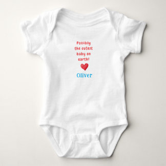 Body Bébé le plus mignon de la Terre & Nom, Cadeau de b