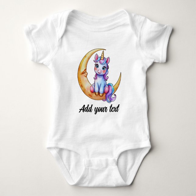 Body bébé licorne magique (Devant)