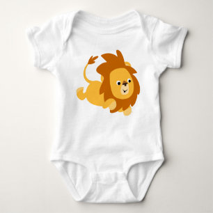 Body Bébé Lion de jeu de caricature mignon