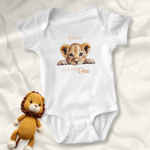 Body Bébé Lion Mignon Sauvage Personnalisé