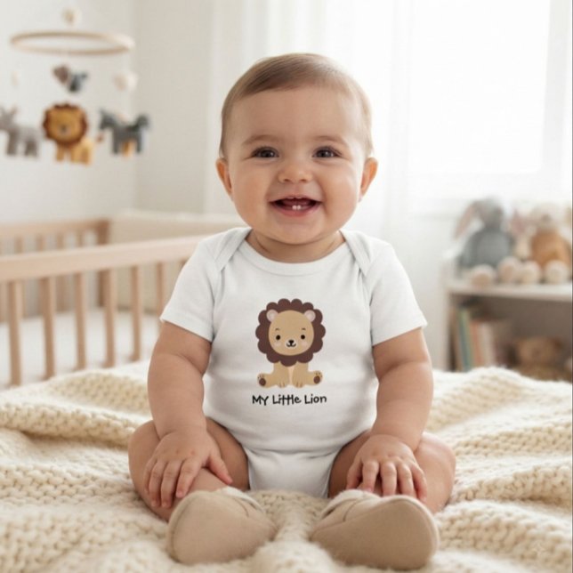 Body bébé lionceau mignon | Bébé garçon (Créateur téléchargé)