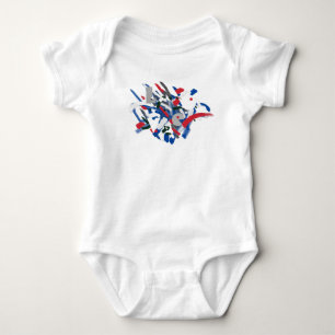 Body bébé Love Funky Pinceaux de Peinture