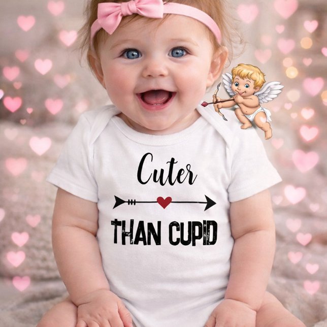 Body bébé ludique « Plus mignon que Cupidon » (Créateur téléchargé)