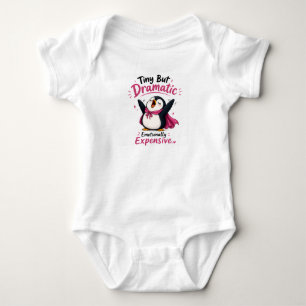 Body bébé manchot drôle