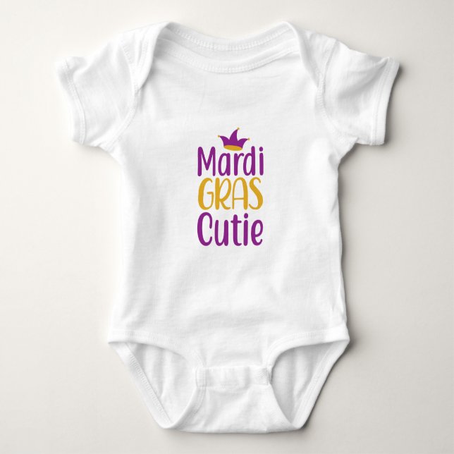 Body bébé Mardi Gras Cutie (Devant)
