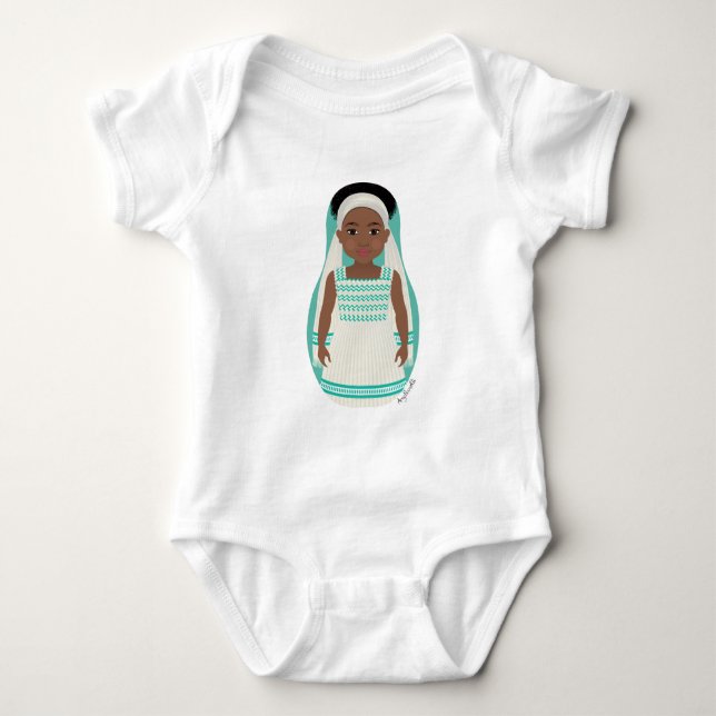 Body bébé matriochka éthiopienne (Devant)
