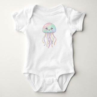 Body bébé méduse Kawaii – Tenue océan pastel