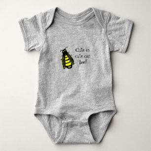 Body Bébé mignon abeille à miel avec texte amusant