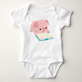 Body Bébé mignon Apprel de porcelet de lecture de bande