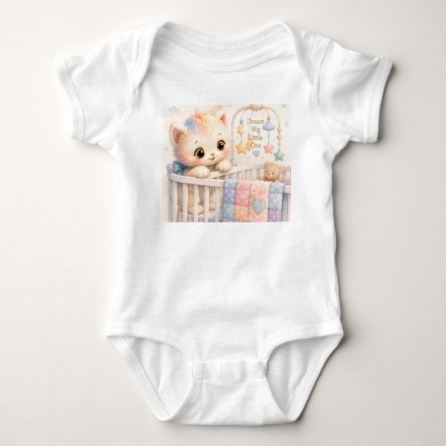 Body bébé mignon | Aquarelle Tumble (Devant)