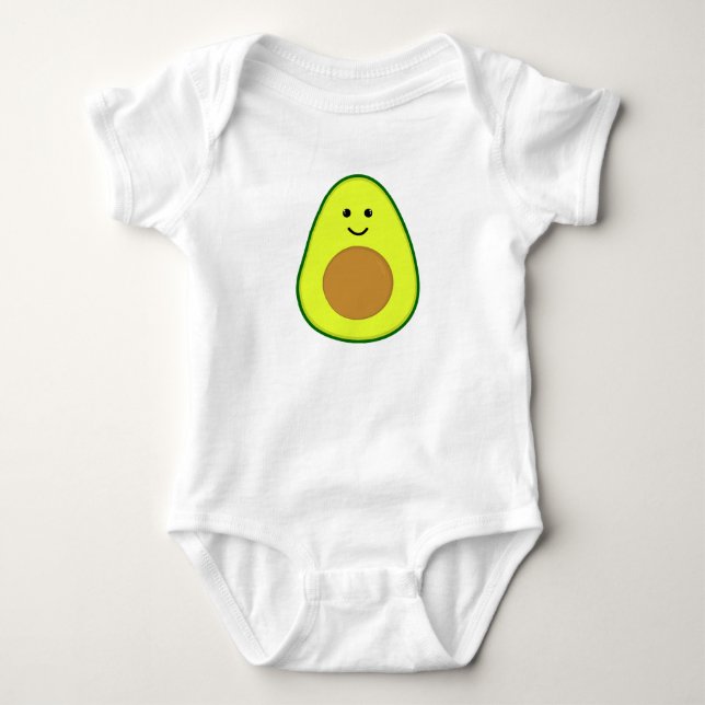 Body Bébé mignon Avocado Kawai (Devant)