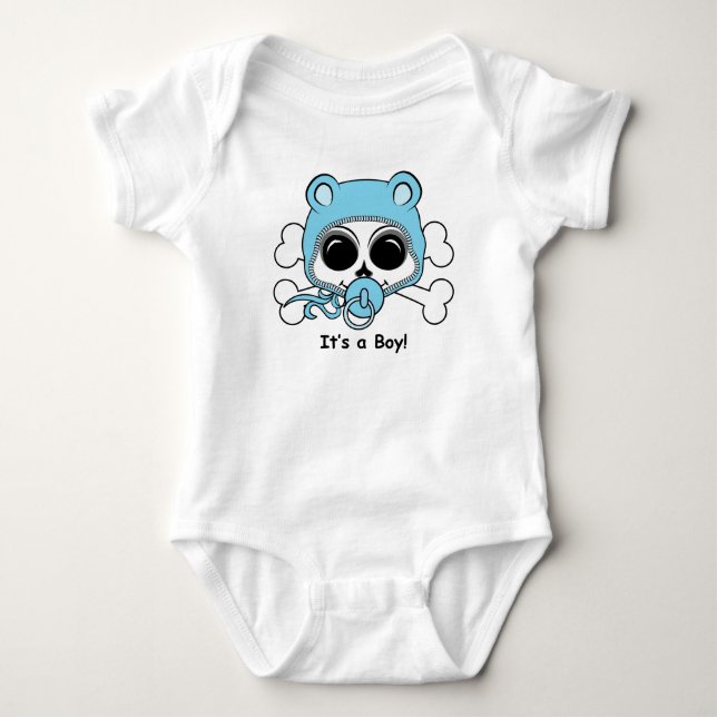 Body Bébé mignon Crâne garçon (Devant)