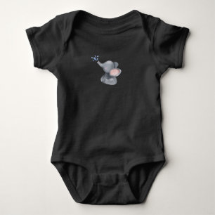 Body Bébé mignon éléphant Jetant de l'eau